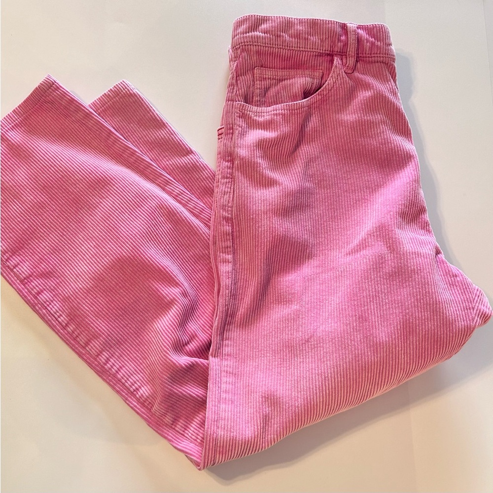 BDG Fuchsia Corduroy Wide Leg Pants